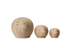 Woud Hibo - Hippopotamus Massivt egetræ - Small Fashion