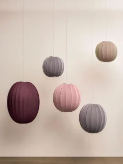 Made by Hand High oval Knit-wit - 65 pendant Burgundy Clearance