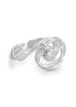 Pure By Nat Idun Coil Ring S/P w. Zircon Clearance