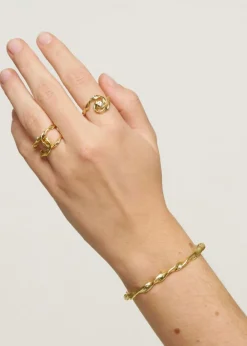 Pure By Nat Idun Coil Ring G/P w. Zircon Fashion