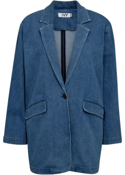 IVY Copenhagen IVY-Ada Boxy Blazer Wash Garda Denim Blue Hot