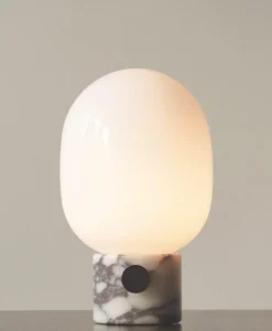Audo Copenhagen JWDA Table Lamp, Marble Calacatta Viola Marble Discount