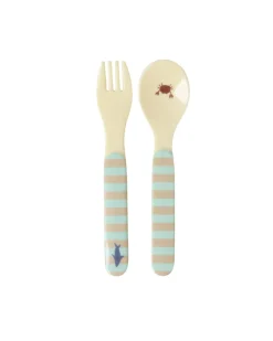 Kinder Rice Kids Melamine Spoon And Fork