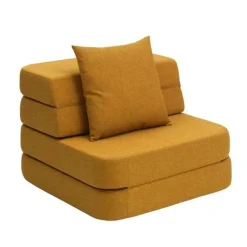 By KlipKlap Klip Klap KK 3 Fold Sofa Single Mustard W. Mustard New