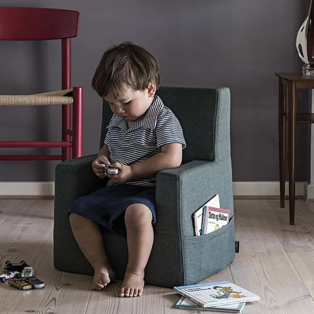 By KlipKlap Klip Klap KK Kids Chair Deep Green w/ Light Green Online