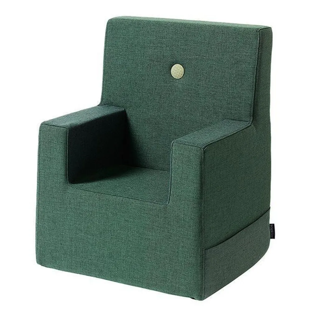 By KlipKlap Klip Klap KK Kids Chair XL Deep Green w/ Light Grey New