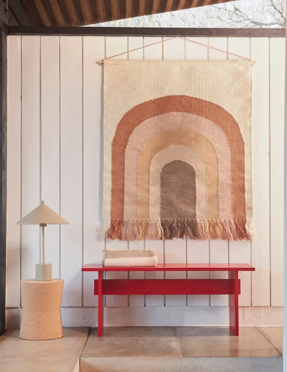 OYOY LIVING Kotai Bench Cherry Red Discount