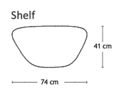 Andersen Furniture Laminate Shelf to C1 Sideboard