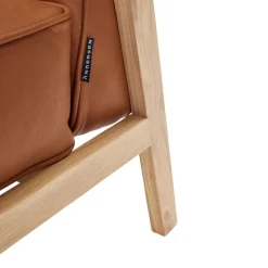 Andersen Furniture LC1 Loungechair Cognac Leather/Oak White matt lacquer Online