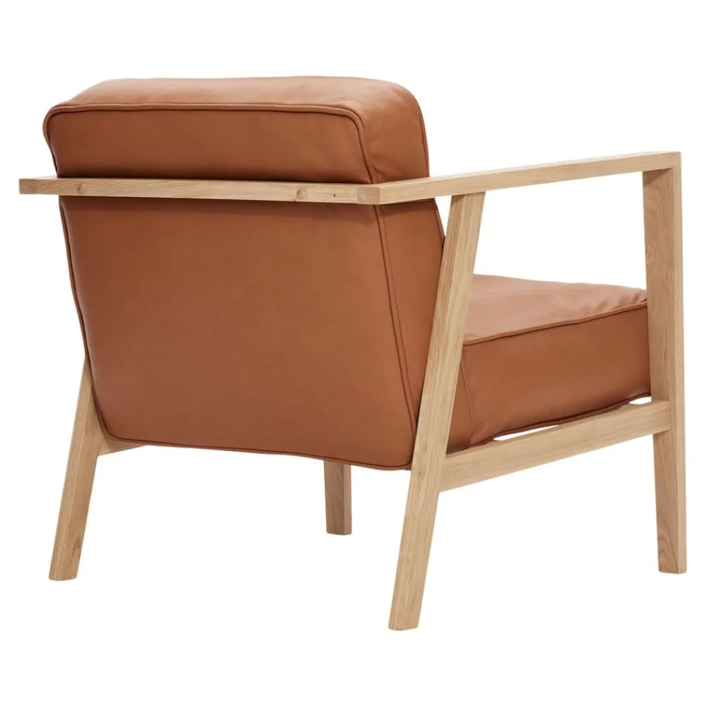 Andersen Furniture LC1 Loungechair Cognac Leather/Oak White matt lacquer Online