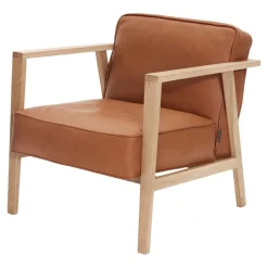 Andersen Furniture LC1 Loungechair Cognac Leather/Oak White matt lacquer Online