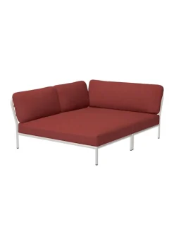 HOUE LEVEL / Left Cozy Corner Scarlet/Muted White Clearance