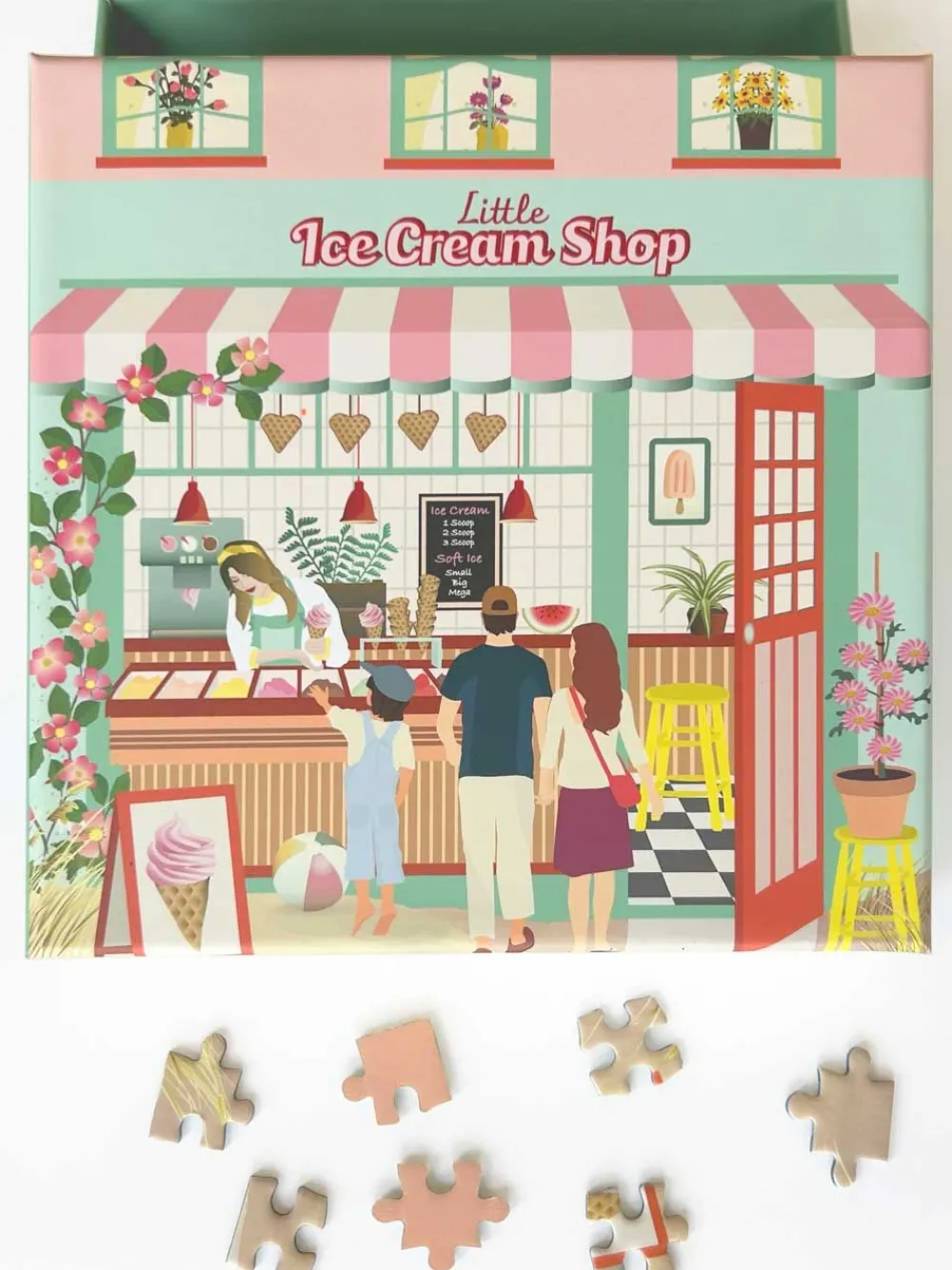 ViSSEVASSE Little Ice Cream Shop - Puzzle 150 Pcs Ice cream shop 150 pcs Sale