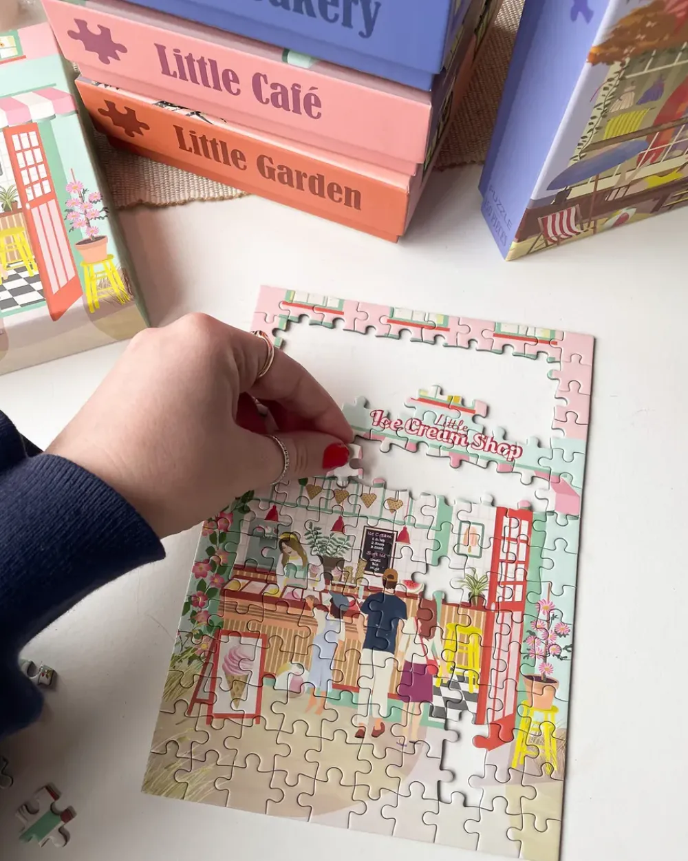 ViSSEVASSE Little Ice Cream Shop - Puzzle 150 Pcs Ice cream shop 150 pcs Sale