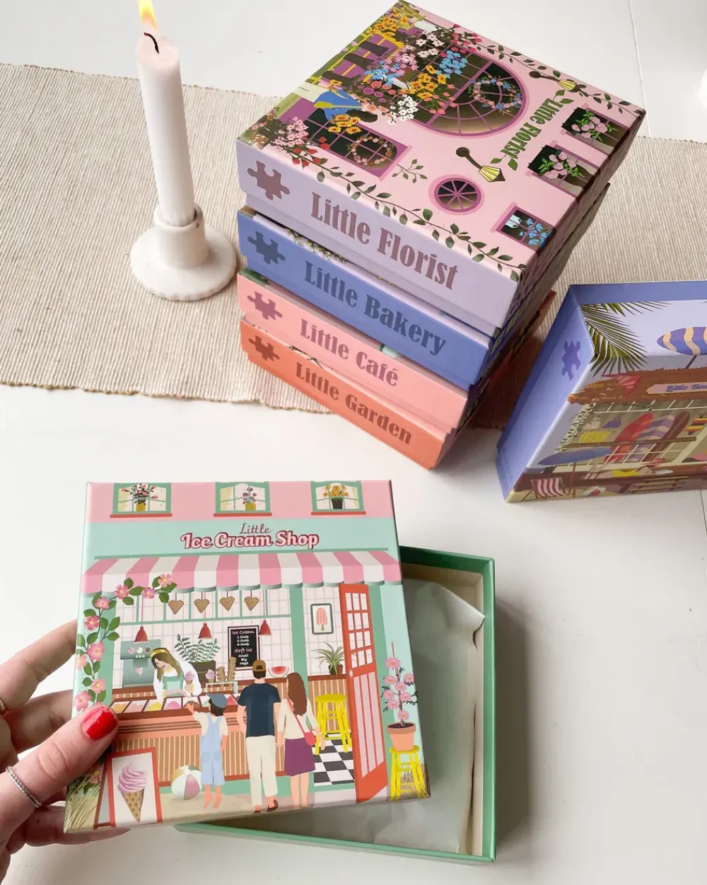 ViSSEVASSE Little Ice Cream Shop - Puzzle 150 Pcs Ice cream shop 150 pcs Sale