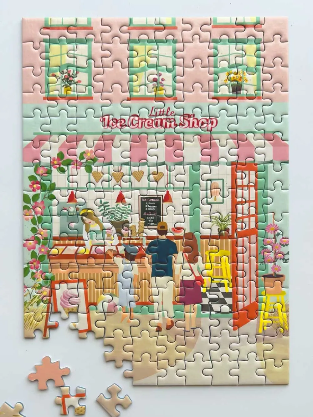 ViSSEVASSE Little Ice Cream Shop - Puzzle 150 Pcs Ice cream shop 150 pcs Sale