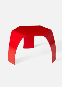 A. Petersen Metal Stool by Ole Schjøll Red Best