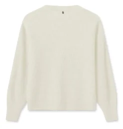 Mos Mosh MMThora V-Neck Knit Cardigan Ecru Outlet
