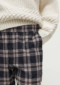 Aiayu My Pant Checked Wool Mix Black Online