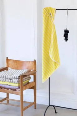 Bongusta Naram Baby Poncho Pristine & Neon Yellow Fashion