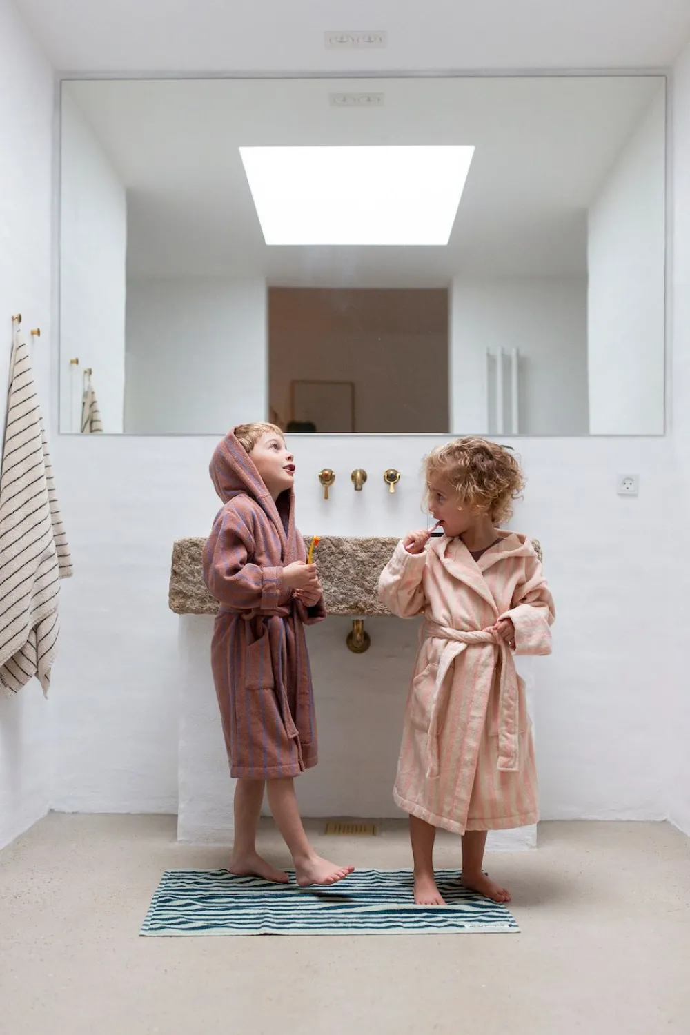 Bongusta Naram Kids Bathrobe tropical & creme Fashion