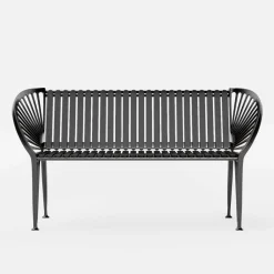WOLFF NORDIC ND100 City bench by Nanna Ditzel Cast iron, black lacquered mahogany Fashion
