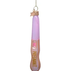 Vondels Ornament Glass Pregnancy Test Pink Outlet