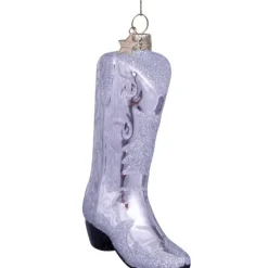 Vondels Ornament Glass Cowboy Boot Silver Online