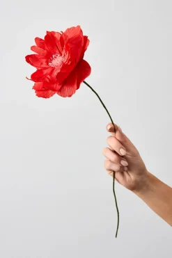 Studio About Paper Flower, Oriental Poppy Red Sale