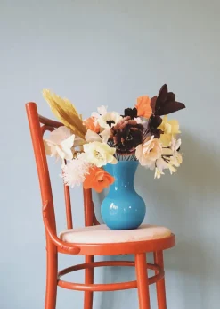 Studio About Paper Flower, Poppy Orange Hot