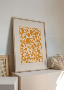 Peléton Papercut 03 Poster Orange Outlet