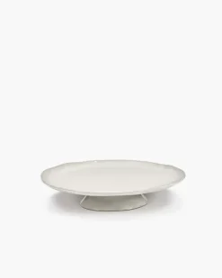 Serax Plate On Foot La Mère Off white L Sale