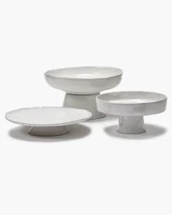 Serax Plate On Foot La Mère Off white L Sale