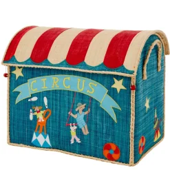 Kinder Rice Raffia Toy Baskets - Set Of 3