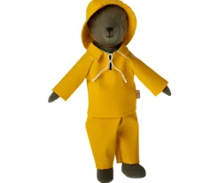 Maileg Rainwear w. hat, Teddy dad Yellow Sale