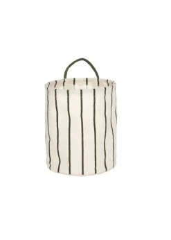 OYOY LIVING Raita Laundry/storage Basket 701 Green / Offwhite (Small) Discount