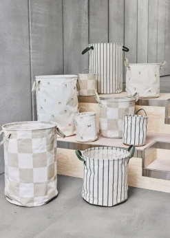 OYOY LIVING Raita Laundry/storage Basket 701 Green / Offwhite (Small) Discount