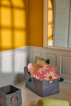 Kinder Rice Rectangular Raffia Basket - Extra Large And Long