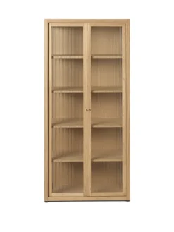 Ferm Living Reed Vitrine - Natural Oak Clearance