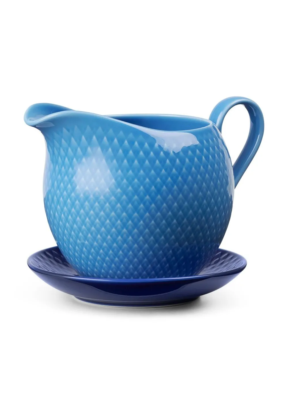 Lyngby Porcelain Rhombe Color Sauce Boat