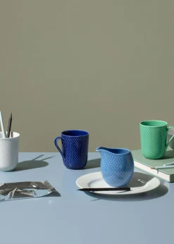 Lyngby Porcelain Rhombe milk jug