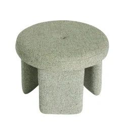 Hübsch Rocco Pouffe Light green Discount