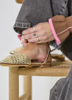 Anonymous Copenhagen Senara 10 Hand-braided leather Champagne Best