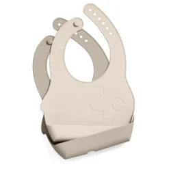 Kinder Sebra Silicone Bib Set