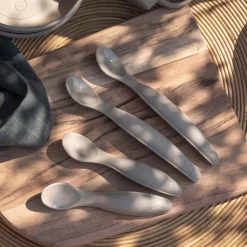 Kinder Sebra Silicone Spoon Set, short
