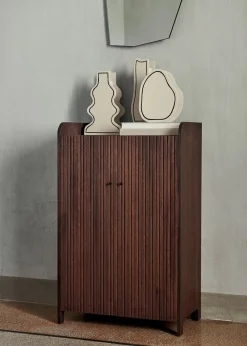 Ferm Living Sill Cupboard Tall - Dark Stained Oak New