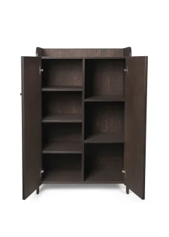 Ferm Living Sill Cupboard Low - Dark Stained Oak Outlet