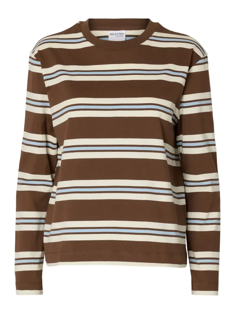 Selected Femme SLFBoxy-Luma LS O-Neck Tee