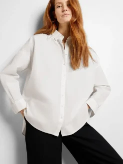 Selected Femme SLFDina-Sanni LS Shirt NOOS Bright White Discount