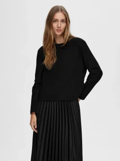 Selected Femme SLFEssential LS Boxy Tee NOOS